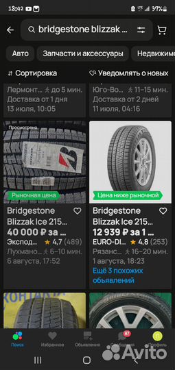 Bridgestone Blizzak Ice 215/50 R17