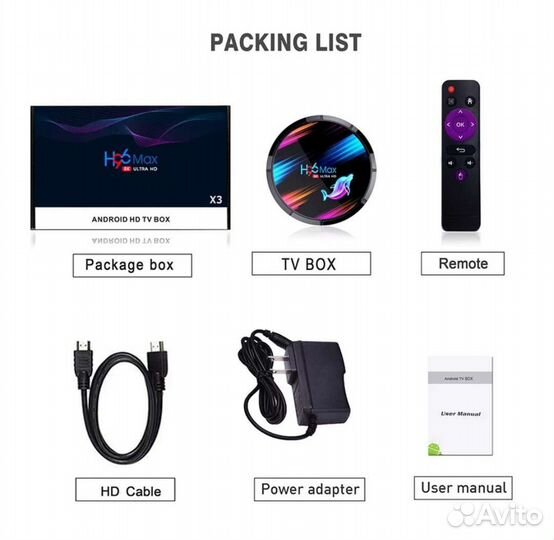 Смарт тв приставка H96Max X3 (под ключ)