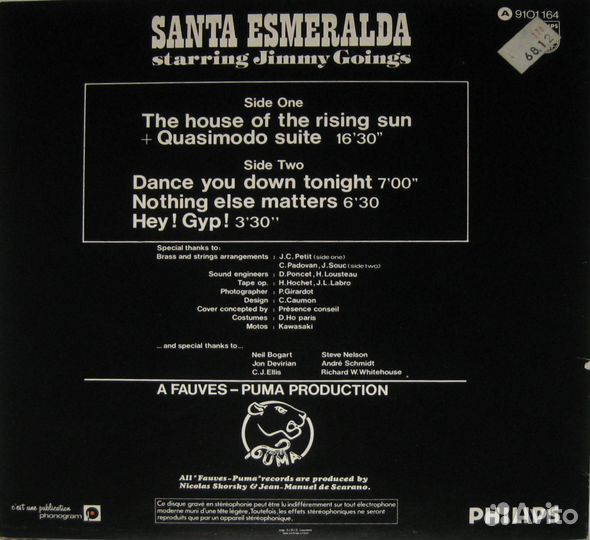 LP Santa Esmeralda – The House Of The Rising Sun