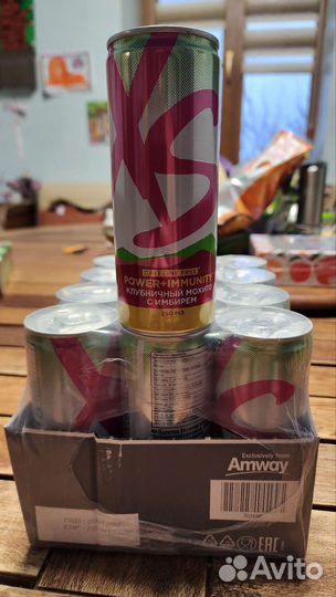 Amway / XS Power Drink Клубнично-Имбирный уп/11шт