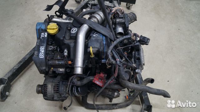 Двигатель Рено Renault K9K 732 DCI дизель Сименс