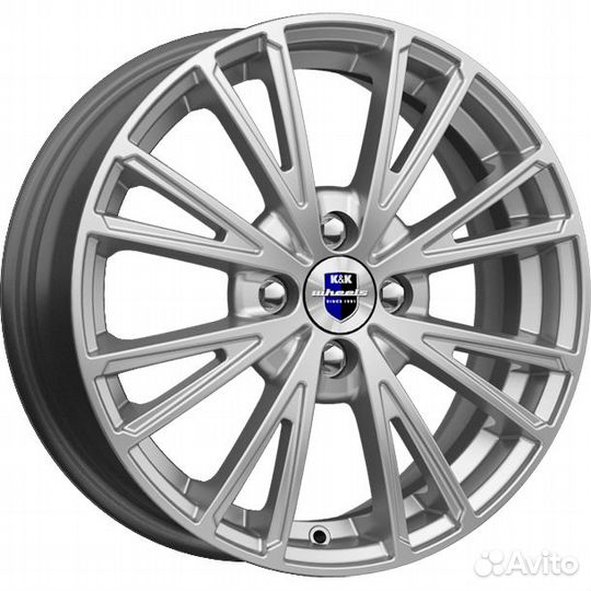 Диски K&K Меандр 6x16 4*108 ET47.5 DIA63.3 Сильвер Литой