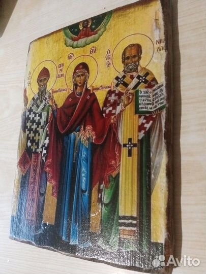 Богородица со свт Николаем и свт Спиридоном