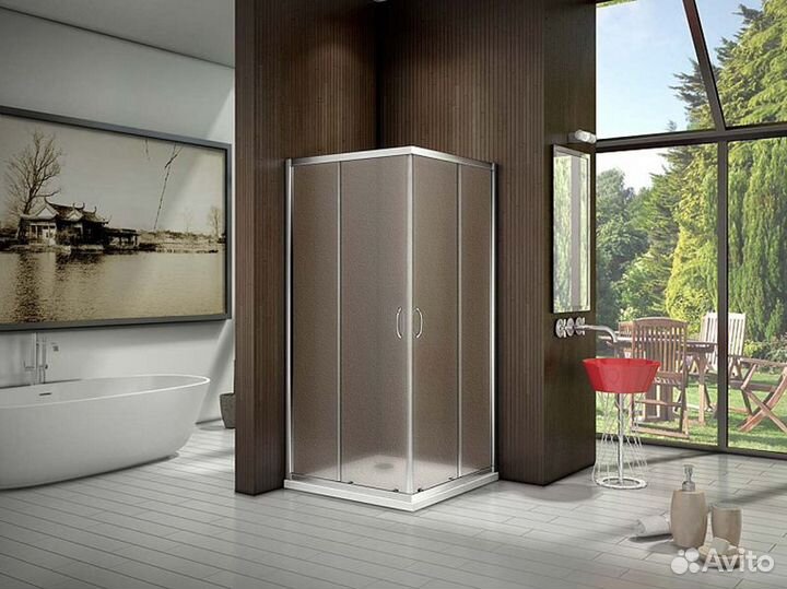 Душевое ограждение Good Door Latte CR-90-G-WE 90 с