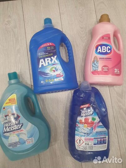 Гели для стирки, бытовая химия