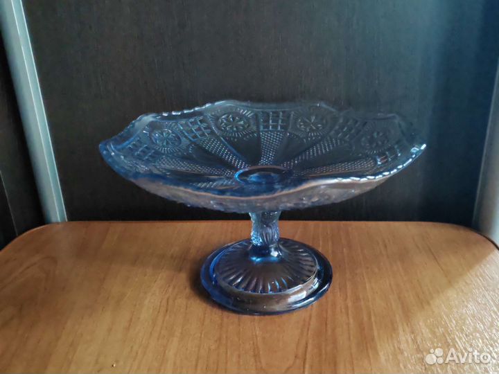 Ваза для фруктов на ножке СССР