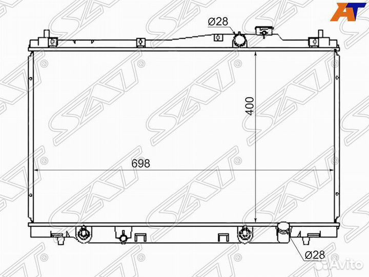 Радиатор Honda Stream 00-06