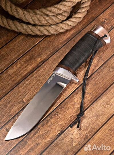 Охотничий нож с гравировкой 95Х18 Волк