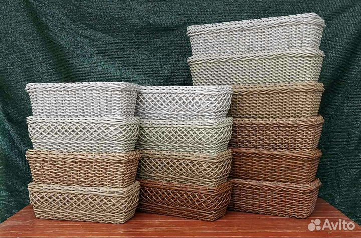 Кашпо вазоны из искусственного ротанга
