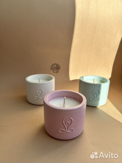 Ароматическая свеча ручной работы