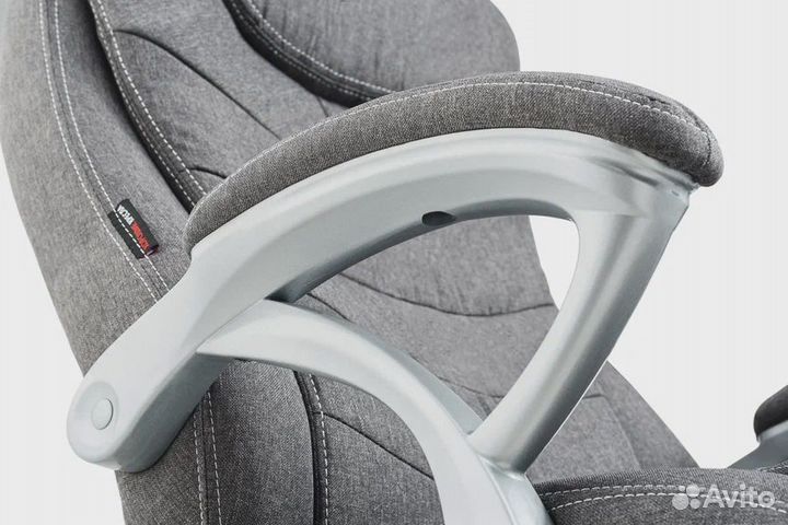 Кресло Патрик Patrick (до 250 кг.) серая ткань