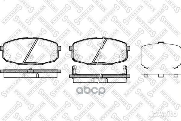 001 083BSX 1038 12 колодки дисковые п. Hyundai
