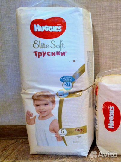 Подгузники huggies elite soft 5