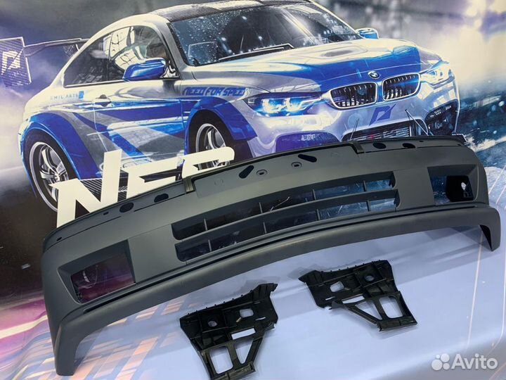 Передний бампер BMW E34 M5 m look