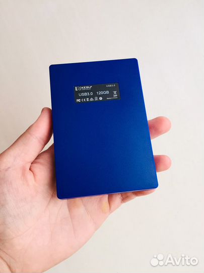 Внешний жёсткий диск 120 Гб Blue