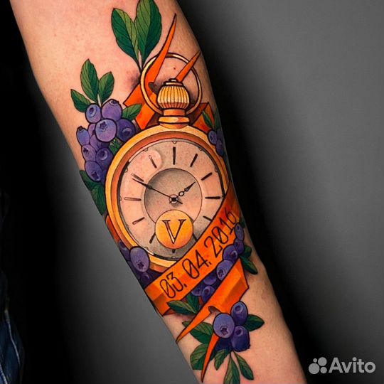 Цветные тату