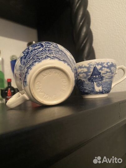 2 Чайно-кофейные английские чашки