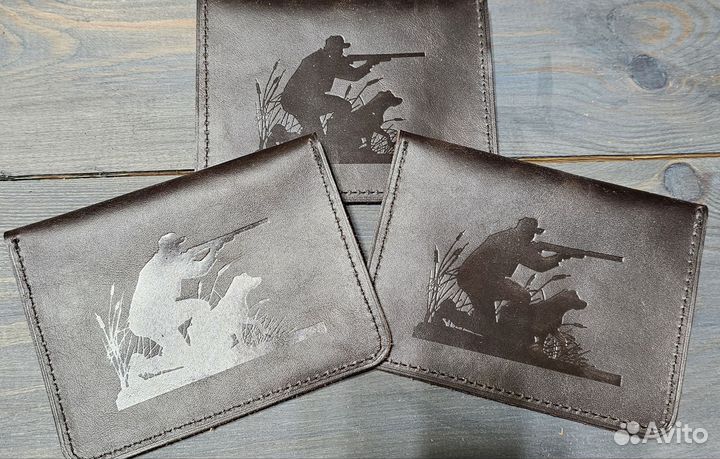 Для охотника кожанное портмоне