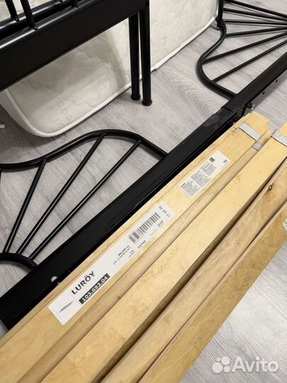 Детская кровать икеа minnen (миннен) матрас