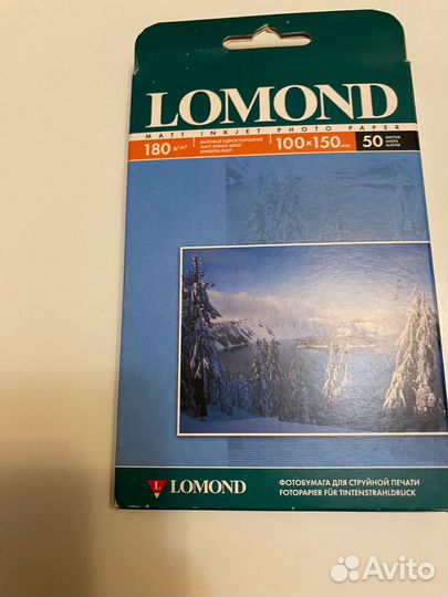 Фотобумага Lomond 100x150 180гр/м2 50 листов
