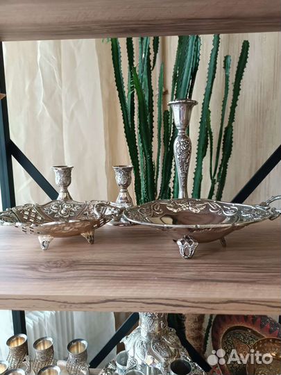 Посуда, мельхиор/серебрение, Германия, СССР