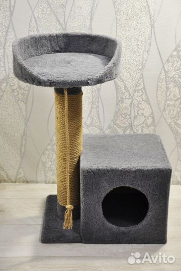 Кошачий дом, когтеточка, лежанка, домик для кошки