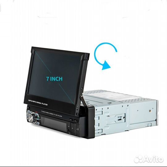 Магнитола с сенсорным выдвижным экраном