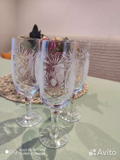Бокалы для шампанского хрусталь