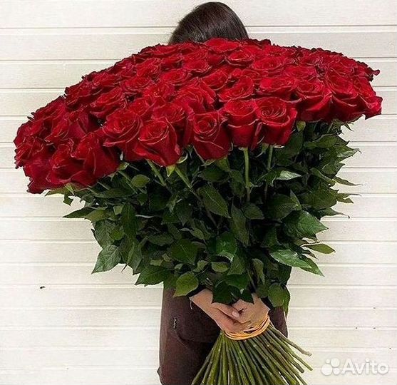 Розы высокие Доставка цветов