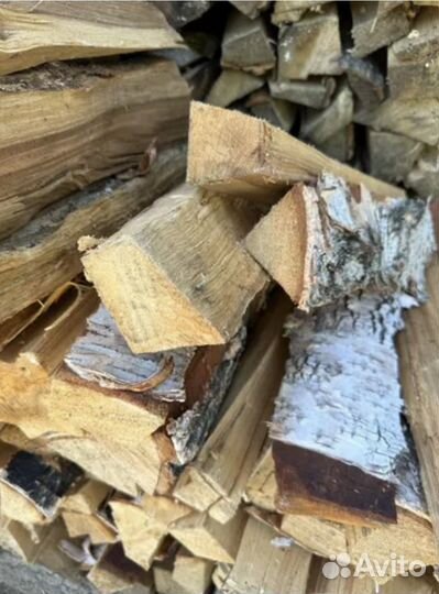Дрова березовые колотые в мешках