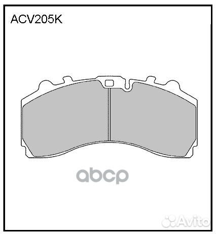 Колодки тормозные дисковые WVA (29246) HCV ACV2