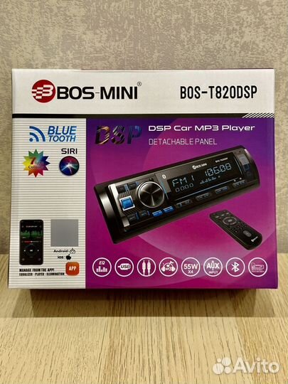 Магнитола bos mini bluetooth