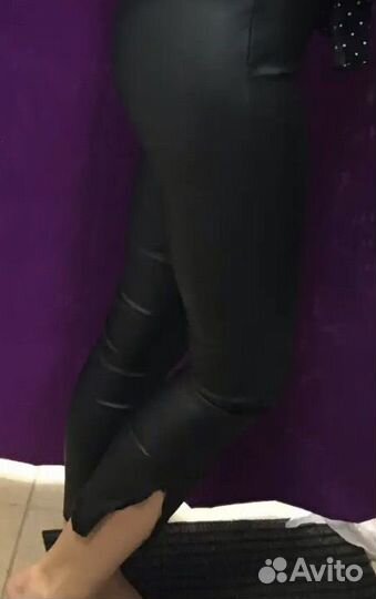 Брюки кожаные