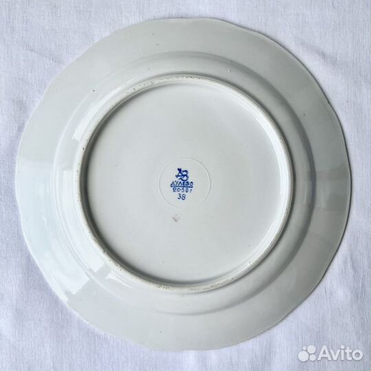 Тарелка винтаж Дулево 1958г фарфоровая СССР