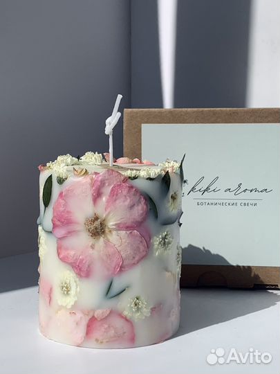 Ботанические свечи, свечи с цветами