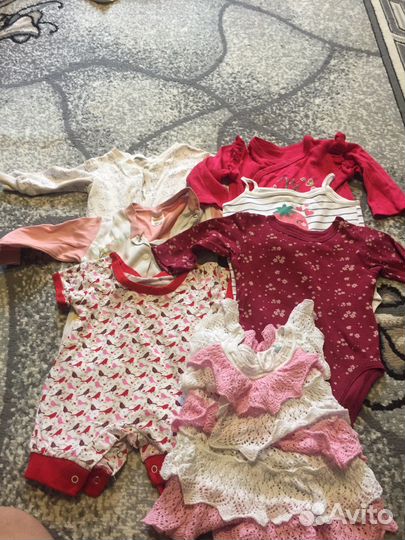 Боди для девочки от 0-11месецев