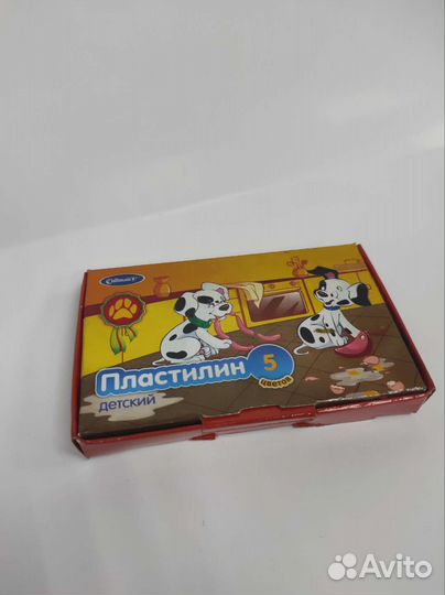 Пластилин детский 5 цветов, 100гр