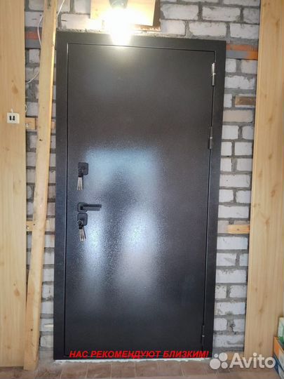 Тяжелая дверь входная с установкой