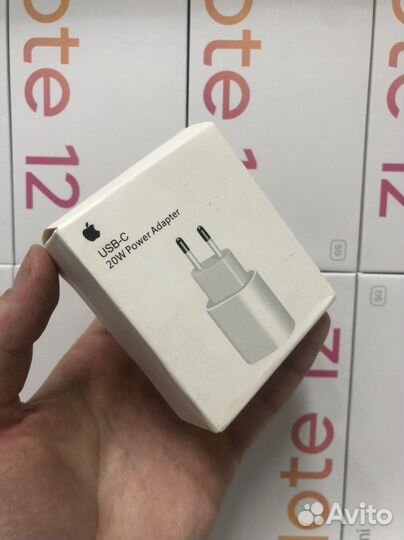 Apple 20w usb c power adapter + кабель Lightning