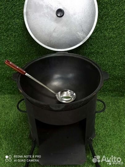 Казан круглое дно и печь 16л арт7