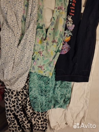 Лосины и летние штаны для девочки 6-7 лет