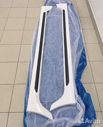 Накладки на пороги Гранта.Калина 2