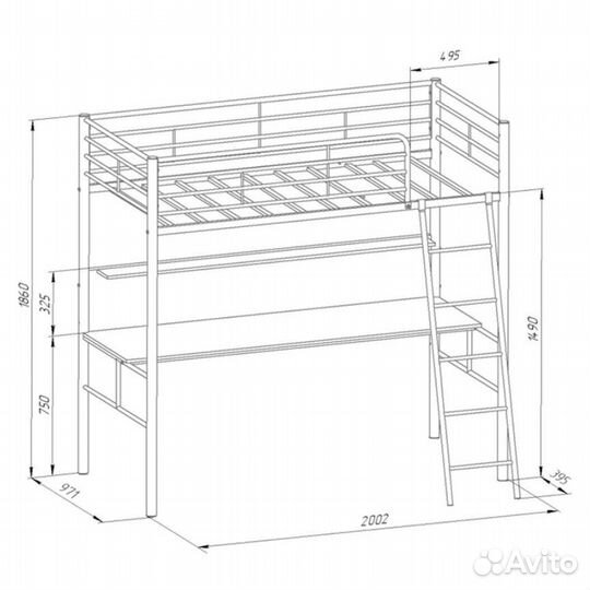 Кровать-чердак