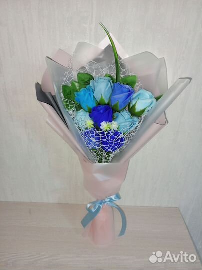 Букет роз из мыльной пенки