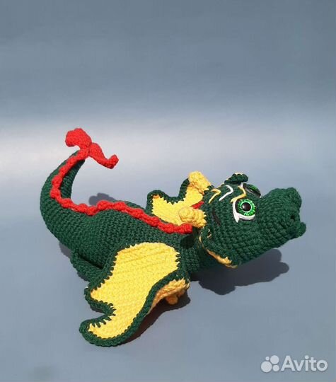 Игрушка Вязаный Дракон Ручная работа