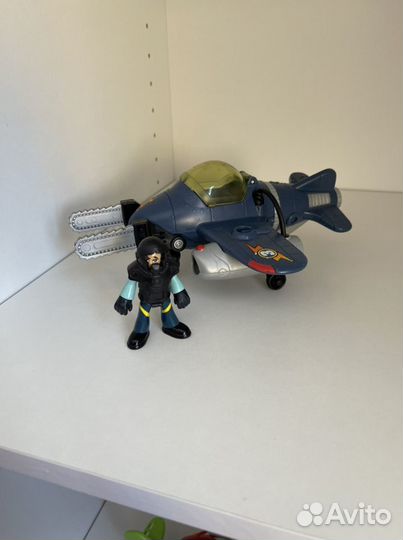 Imaginext вертолет самолет