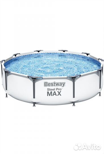 Бассейн каркасный 305 х 76 см Steel Pro Новый