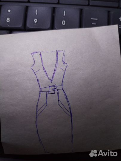 Отрез ткани супер-джинс стрейч 1,3х1,5 м