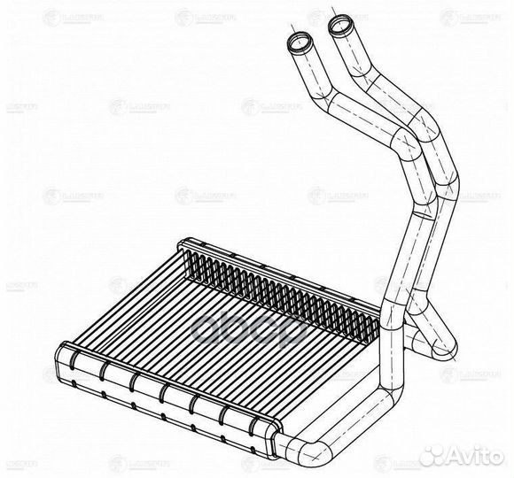 Радиатор отоп. для а/м Hyundai Elantra (06) /Ki