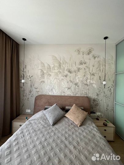 Монтаж бесшовных фотообоев